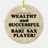 Bari Sax Rijke & Succesvolle keramische Ornament (Achterkant)