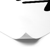 Bari Sax voelt de muziek Poster (Hoek)