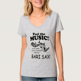 Bari Sax voelt de muziek T-shirt
