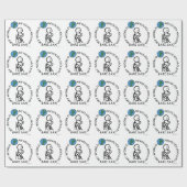 Bari Sax - Wereld draait rond Cadeaupapier (Vlak)