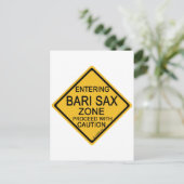 Bari Sax Zone Briefkaart (Staand voorkant)