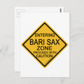 Bari Sax Zone Briefkaart (Voorkant / Achterkant)