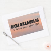 Bari Saxaholic Life Rectangular Sticker (Envelop)
