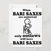 Bari Saxes verboden Briefkaart (Voorkant / Achterkant)