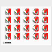 Bari Vierkante Sticker (Vel)