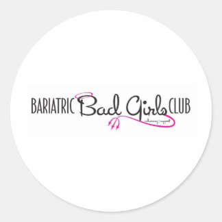 Bariatrisch Slechte Meisjes Club Logo Schtuff Ronde Sticker