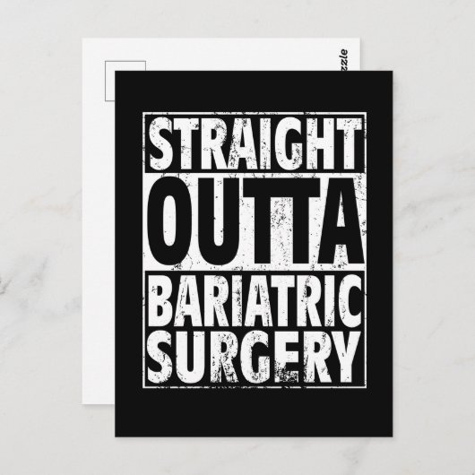 Bariatrische chirurgie maag sleeve band gewichtsve briefkaart (Voorkant / Achterkant)