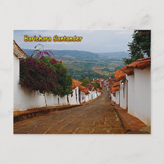 Barichara Santander Colombia Post Kaart (Voorkant)