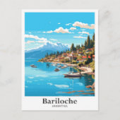 Bariloche Argentinië Vintage Travel Illustratie Briefkaart (Voorkant)