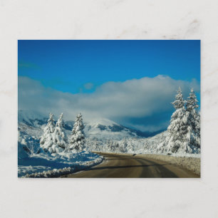 Bariloche , weg naar het skioord briefkaart