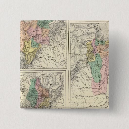 Barinas, Venezuela Vierkante Button 5,1 Cm (Voorkant)