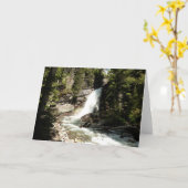Baring Falls in Glacier National Park Kaart (Gele Bloem)