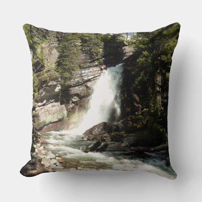Baring Falls in Glacier National Park Kussen (Voorkant)