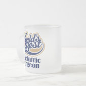 Baripediatrische chirurgische schenkingen matglas koffiemok (Voorkant links)