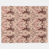 Baris Danser Silhouet Fleece Deken (Voorkant (Horizontaal))