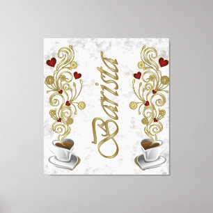 Barista 3 canvas afdruk