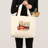 Barista-Aangepaste wijzigingen Grote Tote Bag (Voorkant (product))
