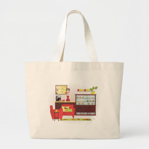 Barista-Aangepaste wijzigingen Grote Tote Bag