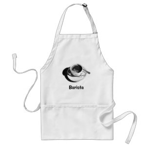 BARISTA APRON: PENLEREN, KOFFIE CUP STANDAARD SCHORT