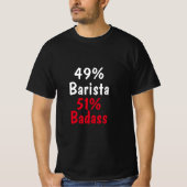 Barista Badass T-shirt (Voorkant)