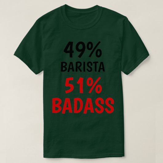 Barista Badass T-shirt (Design voorkant)