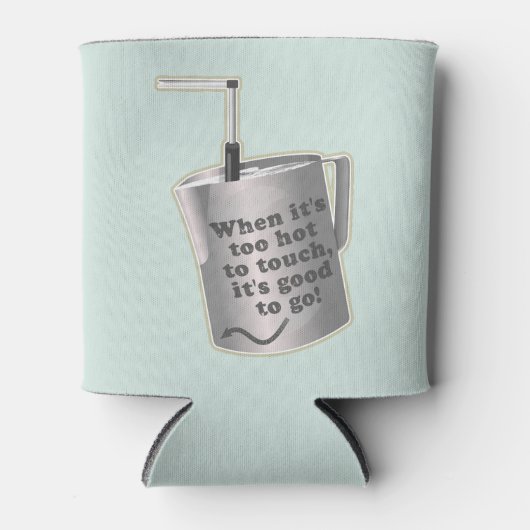 Barista cafe melk verwarmende kruik blikjeskoeler (Voorkant)