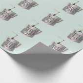 Barista cafe melk verwarmende kruik cadeaupapier (Hoek)