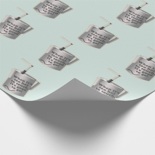 Barista cafe melk verwarmende kruik cadeaupapier (Hoek)