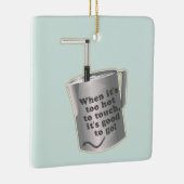 Barista cafe melk verwarmende kruik keramisch ornament (Rechts)