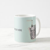 Barista cafe melk verwarmende kruik koffiemok (Voorkant rechts)