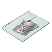 Barista cafe melk verwarmende kruik notitieboek (Linkerzijde)