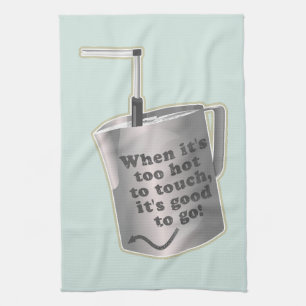 Barista cafe melk verwarmende kruik theedoek