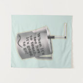 Barista cafe melk verwarmende kruik wandkleed (Voorkant (horizontaal))