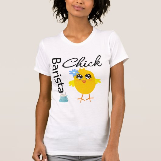Barista Chick T-shirt (Voorkant)