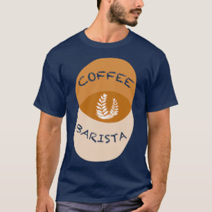 Barista Coffe Foam Art Venn Diagram voor barista e T-shirt