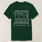 Barista Coffee Coffeemaker 10 T-shirt (Design voorkant)