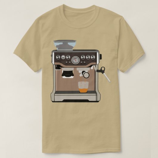 Barista Coffee Machine T-shirt (Design voorkant)