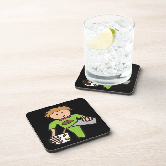 Barista Coffee Shop Bier Onderzetter (Rechterzijde)