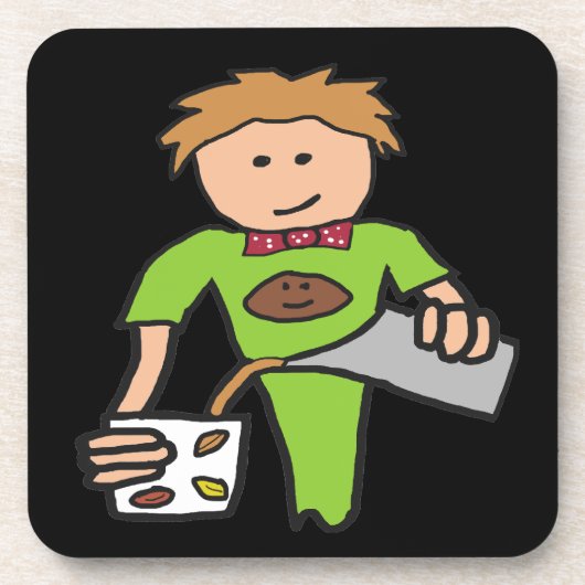 Barista Coffee Shop Bier Onderzetter (Voorkant)