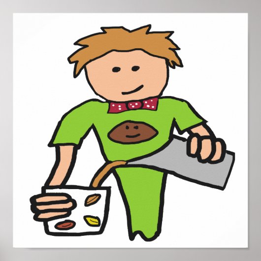 Barista Coffee Shop Poster (Voorkant)