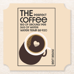 Barista Coffeeshop Kartonnen Onderzetters