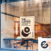 Barista Coffeeshop Raamsticker (Cafe Raam)