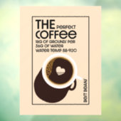 Barista Coffeeshop Raamsticker (Vel 3)