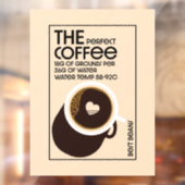 Barista Coffeeshop Raamsticker (Vel 2)