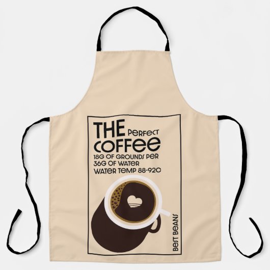 Barista Coffeeshop Schort (Voorkant)