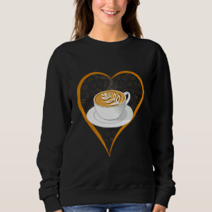 Barista Cute Coffee Heart Coffee Cappuccino Trui