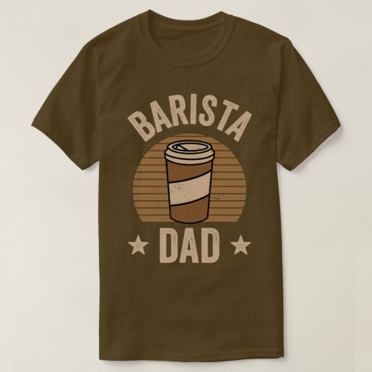Barista Dad Coffeemaker Espresso Baristas Coffee T-shirt (Design voorkant)