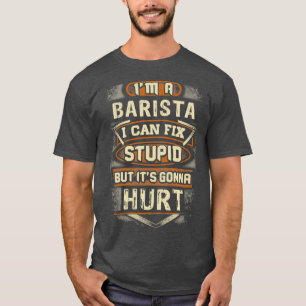 Barista Fixes Stupid T-shirt