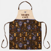 Barista folk coffee — coffee brown with caramel schort (Voorkant)