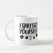 Barista Humor "Espresso Yourself" Pun Quote Mok (Links)
